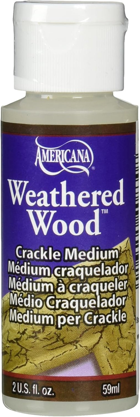DecoArt DAS8-3 Americana Mediums Paint, 2-Ounce Paint, Weathered Wood...