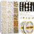 LEOBRO Pearl Beads for Bracelets, 720PCS Bracelet Making Kit for Adult, Friendship Bracelet Kits, Bracelet Bead Kits, Small Pearl Beads and Gold B...
