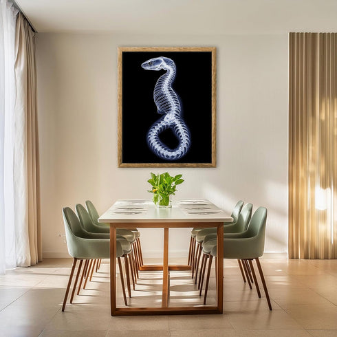 Posterizer 1 pcs-abstract reptile X-ray art -2-Art for Animal Lovers Gift for Steampunk or Goth Fans Living Room Bedroom Decor- unframed wall art...