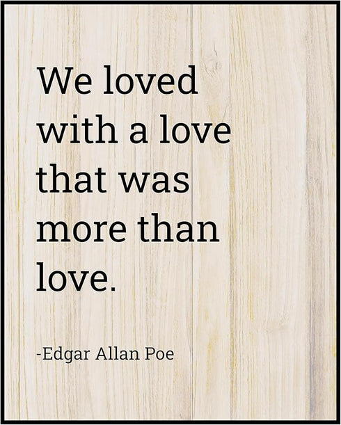Posterizer 1 pcs-Edgar Allan Poe Quote-Annabel Lee Poem-Quotes and Poems-Romantic Art-Gift for Teachers-Decor for Home & Office- UNFRAMED Wall Art...