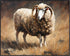 Posterizer 1 pcs- Beautiful white wild sheep-Art for Animal Lovers- Gift for Men Women Entrepreneur Teens-Living Room Bedroom Decor- unframed wall...
