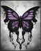 Posterizer 1 pcs- black and white print-gothic black butterfly-Gothic Art-Art for Animal Lovers- Living Room Bedroom Decor- unframed wall art...