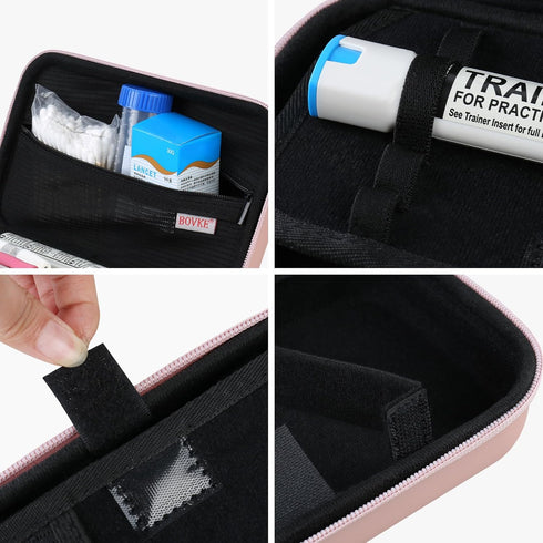 BOVKE Glucose Monitor Case, Diabetic Supply Case for Diabetes Testing Kit, Diabetic Supplies Travel Case for Glucose Meter, Blood Sugar Test Strip...