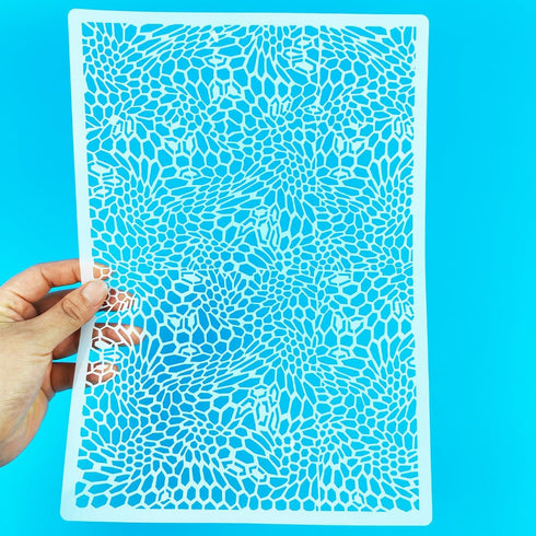 12 Pcs Camo Print Stencils, Large Camouflage Stencils for Spray Paint Reusable Digital Camo Pattern Stencils for Painting on Wood Boat Canvas Pape...