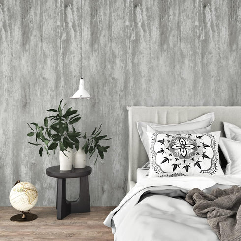 WESTICK Grey Wood Contact Paper Peel and Stick Countertops for Kitchen Gray Wood Grain Wallpaper Modern Wood Look Wall Paper Waterproof Contact Pa...