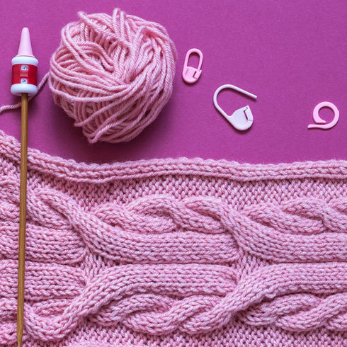 PATIKIL Crochet Stitch Markers, 100 Pack Plastic Knitting Markers Needle Pin Heart Locking Stitch Marker for Sewing Crocheting DIY Craft, Pink...