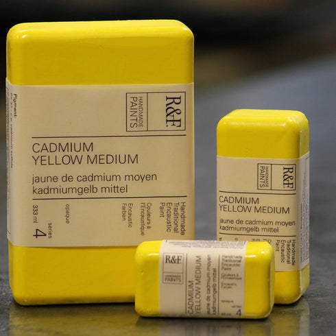 R&F Encaustic Paint, 40ml, Cadmium Yellow Medium...