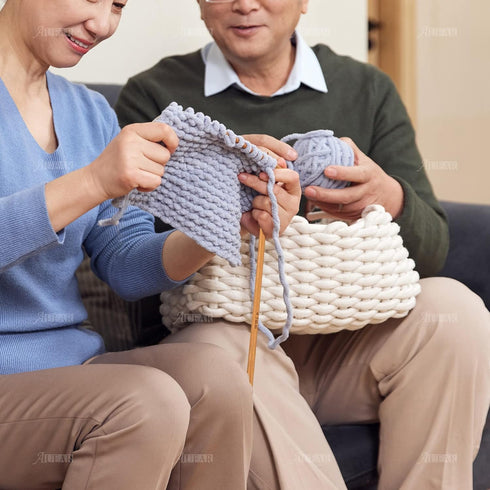 AUEAR, Set of 12 Size Bamboo Knitting Needles Tunisian Afghan Crochet Hook with Plastic Cable 3mm to 10mm Carpet Rug Weave Carbonized (Clear)...