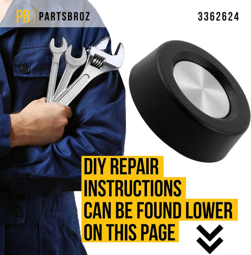 WP3362624 Timer Knob Kenmore Washer AP6008101 Part 110.92274100 110.92282100 110.82874120 110.82980120 110.84419810 110.82891120 110.82427620 110.82427730 110.82427800 110.82427810 110.82427820