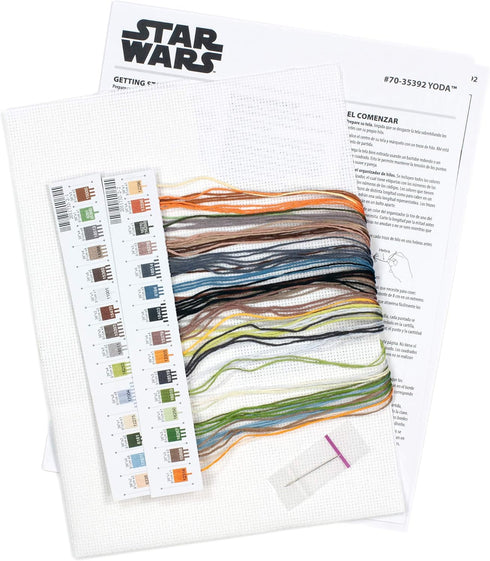 Dimensions 70-35392 Yoda Counted Cross Stitch Kit, 14 White Aida, 8'' x 10'...