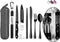 Hommaly Portable Travel Reusable Utensils Silverware with Case,Travel Camping Cutlery set,Chopsticks and Straw Flatware, Stainless steel Utensil s...