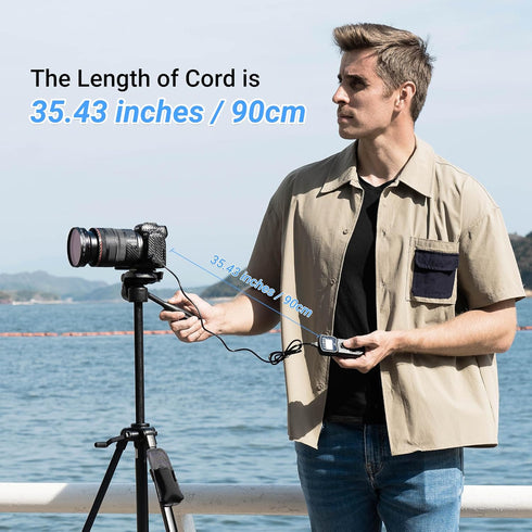 JJC Intervalometer Timer Remote Control Shutter Release for Sony A6000 A6100 A6600 A6500 A6400 A6300 A1 II A7 A7II A7III A7IV A7R V IV A7RIII II A...