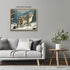 Posterizer 1 pcs-snow leopard in a wintery nature-oil painting style 3-Art for Animal Lovers-Landscape & Nature Art-Decor for Home & Office- unfra...