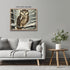 Posterizer 1 pcs-owl in nature-winter snowy scene in oil painting style-6-Art for Animal Lovers-Landscape & Nature Art-Decor for Home & Office- un...