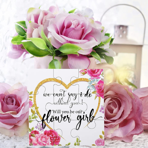 Flower Girl Puzzle Game, Cute We Can't Say I Do without You, Flower Girl, Puzzle Game for Children, Weddings, Bridesmaids, Adults, Families, Parti...