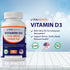 Vitamatic Vitamin D3 5000 IU (125 mcg) - 500 Softgels (Olive Oil Based) - 500 Days Supply - for Healthy Muscle Function, and Immune Support, Non-G...