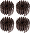 AUEAR, 35 Inch Mini Fairy Garden Fence Wood Ornament Wooden Decorative Picket Fence for DIY Crafts Project (Brown, 4-Pack)...