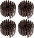 AUEAR, 35 Inch Mini Fairy Garden Fence Wood Ornament Wooden Decorative Picket Fence for DIY Crafts Project (Brown, 4-Pack)...