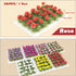 Woohome Flower Cluster Flower Vegetation Groups Grass Tufts Miniature Static Scenery for DIY Architecture Building Model Railway Train Diorama Gar...
