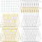 DIY Earring Findings, 40pcs Teardrop and Triangle Shaped Beading Hoop Earring Findings with 40pcs Fish Earring Hooks and 40pcs Clear Earring Backs...