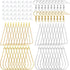 DIY Earring Findings, 40pcs Teardrop and Triangle Shaped Beading Hoop Earring Findings with 40pcs Fish Earring Hooks and 40pcs Clear Earring Backs...