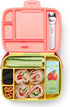 Munchkin Lunch Bento Box for Kids and Toddlers, Includes Stainless Steel Utensils, BPA-Free, 18 Months and Up, Pink/Green/Yellow...