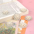 AUEAR, 15 Pack Faux Rhinestone Pearl Flower Buttons Fashion Silver Crystal Button Brooches for Jewelry Making Clothing DIY Craft...