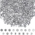 Cridoz Metal Spacer Beads for Making Bracelet, Necklace, Jewelry Making and Findings Accessories, 900Pcs, Silver...