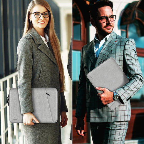 Laptop Sleeve Case 13.3 inch, Shockproof Protective Computer Cover with Accessories Pocket, Laptop Bag Compatible with MacBook Air/Pro 13-13.3 inc...