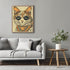Posterizer 1 pcs-cute retro themed cat in clothes 5-Art for Animal Lovers-Retro Art-Decor for Home & Office- unframed wall art...