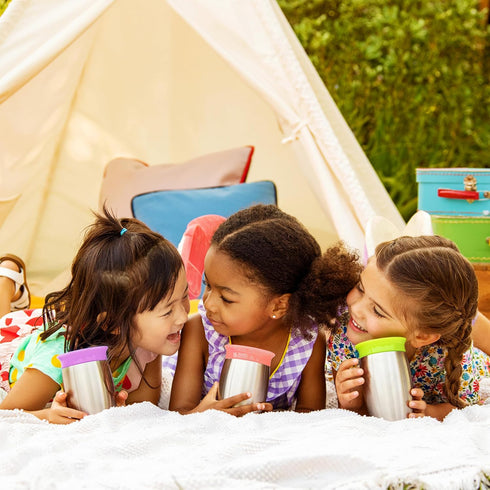 Munchkin Stainless Steel Sippy Cups for Toddlers 1-3, Spill Proof Miracle 360 Cup, Insulated, 10 Ounce, Green...