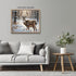 Posterizer 1 pcs-majestic deer in snowy winter scene-oil painting style-1-Art for Animal Lovers-Landscape & Nature Art-Decor for Home & Office- un...