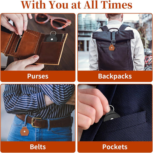 2 Pieces Pocket Hug Token, Long Distance Relationship Keepsake Friendship Gifts Stainless Steel Double Sided Inspirational Gift with PU Leather Ke...