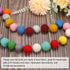 PATIKIL Wool Felt Ball Beads Wool Felting Pom 2cm 20mm Orange for Home Crafts Handcrafts Project DIY Pack of 10...