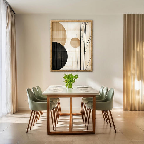 Posterizer 1 pcs-minimalist, geometric design-gold and black 5-Abstract & Modern Art-Gift for Men Women Teens-Chic Home Decor- unframed wall art...