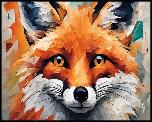 Posterizer 1 pcs- cute little fox close up art-Art for Animal Lovers- Living Room Bedroom Decor- unframed wall art...