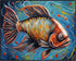 Posterizer 1 pcs- Abstract print of a fish in the sea-Art for Animal Lovers-Abstract & Modern Art- Gift for Men Women Entrepreneur Teens-Living Ro...