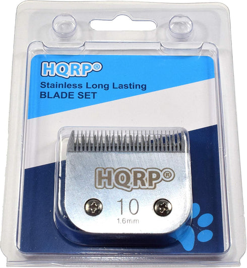 HQRP Animal Clipper Blade Compatible with Oster Size-10 CryogenX Professional 078919-046-005 78919-046 Pet Grooming 76918-126 Classic 76, Star-Teq...