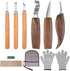 Wood Carving Tools 10in1 Set Whittling Knife, Detail Knife, Hand Carving Woodworking Tool with Roll Bag for Engraver, Carpenter and Beginners...