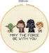 Dimensions 72-76143 Star Wars Family Counted Cross Stitch Kit, 14 Ivory Aida, 6" Diameter...