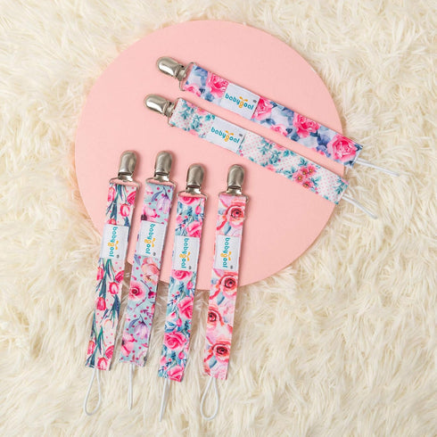 Babygoal Pacifier Clips, 6 Pack Pacifier Holder for Boys and Girls Fits Most Pacifier Styles &Teething Toys and Baby Gifts, 6MP16-B...