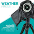 Movo CRC01 Waterproof Nylon Camera Rain Cover with Enclosed Hand Sleeves Compatible with Canon EOS, Nikon, Sony, Olympus, Pentax and Panasonic DSL...