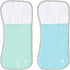 Munchkin® TheraBurpee: 2 Pack Burp Cloths with Built-in Pockets, for use with Colic & Fever Rescue Kit, 1 Blue, 1 Mint,2 Count (Pack of 1)...