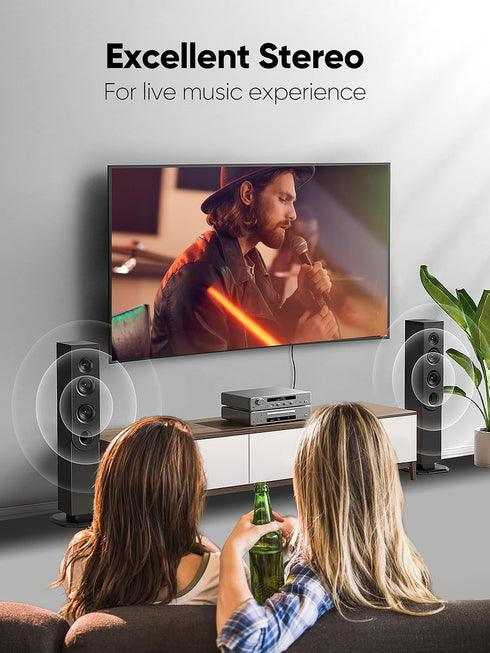 CableCreation 3.5mm to RCA Cable, 3.5mm Male to 2RCA Male Stereo Y Splitter RCA Cord Compatible with Echo Dot, Smartphone, MP3, Tablet, Stereo Rec...