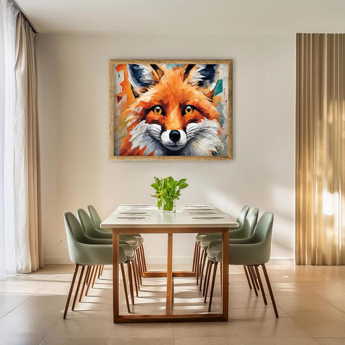 Posterizer 1 pcs- cute little fox close up art-Art for Animal Lovers- Living Room Bedroom Decor- unframed wall art...