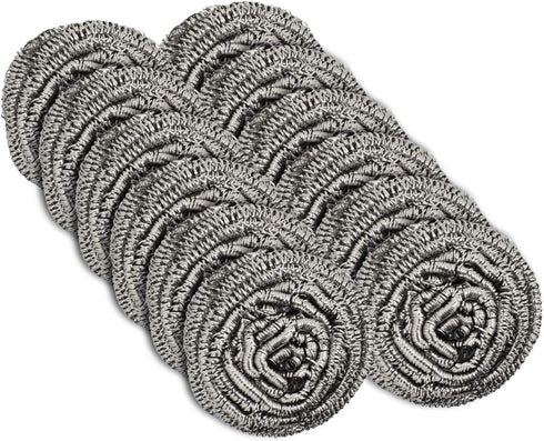 12 Pack Stainless Steel Scourers by Scrub It – Steel Wool Scrubber Pad Used for Dishes, Pots, Pans, and Ovens. Easy scouring for Tough Kitchen Cle...