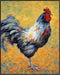 Posterizer 1 pcs- Rooster with a yellow and green background-Art for Animal Lovers- Gift for Men Women Entrepreneur Teens-Living Room Bedroom Deco...