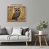 Posterizer 1 pcs- cute brown and blue owl-Art for Animal Lovers- Living Room Bedroom Decor- unframed wall art...