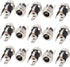 E-outstanding 15-Pack DC-025 5.5 mm x 2.1mm 30V 0.5A-3A DC Power Jack Socket,Threaded Female Panel Mount Connector Adapter...
