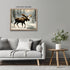 Posterizer 1 pcs-beautiful moose in snowy winter nature 3-Art for Animal Lovers-Landscape & Nature Art-Decor for Home & Office- unframed wall art...